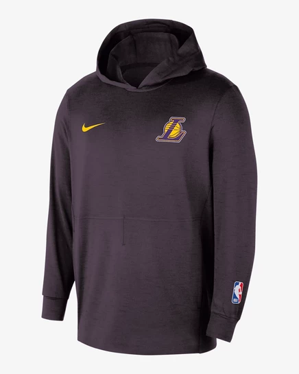 Мужское легкое худи Nike Los Angeles Lakers Restore, черно-желтое