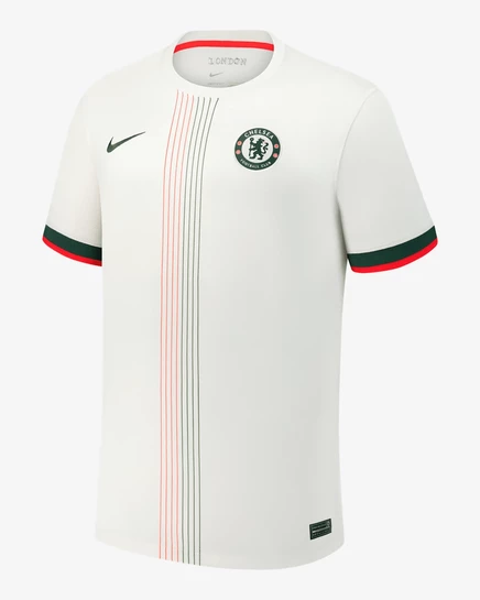 Мужская футбольная футболка Nike Chelsea 2025/26 Dri-FIT, кремовая