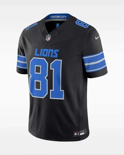 Мужское джерси Nike Detroit Lions Calvin Johnson, черное