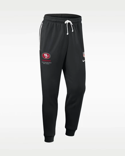 Мужские брюки Nike 49ers Sideline, черные