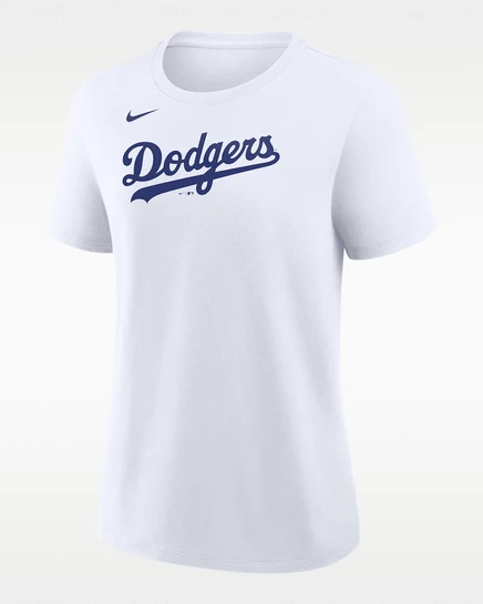 Женская футболка Nike MLB Los Angeles Dodgers Wordmark, белая
