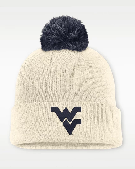 Мужская шапка Nike West Virginia Prep, бежевая/синяя