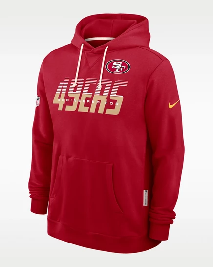 Мужское худи Nike 49ers Standard Issue, красное