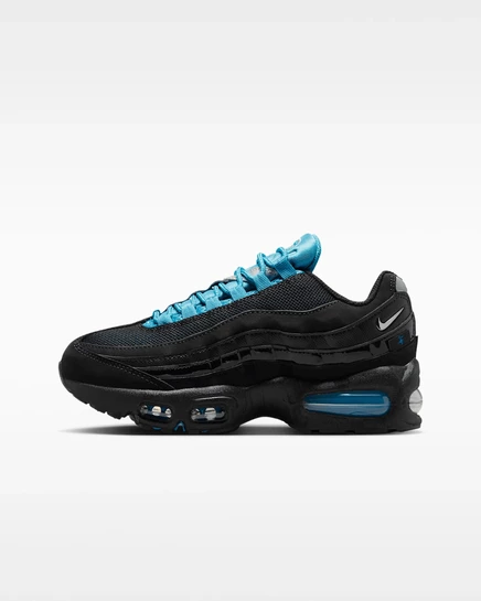 Детские кроссовки Nike Air Max 95, чёрно-синие