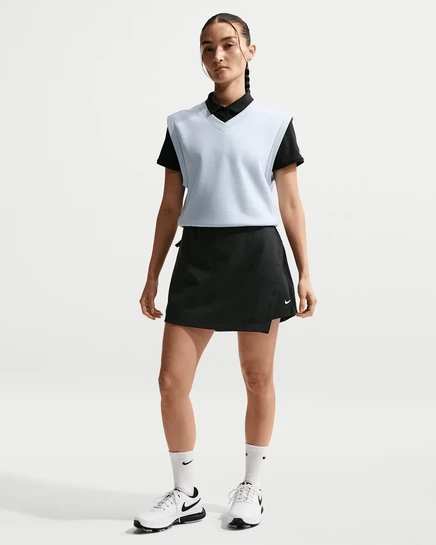 Женская юбка для гольфа Nike Golf Club, черная/белая