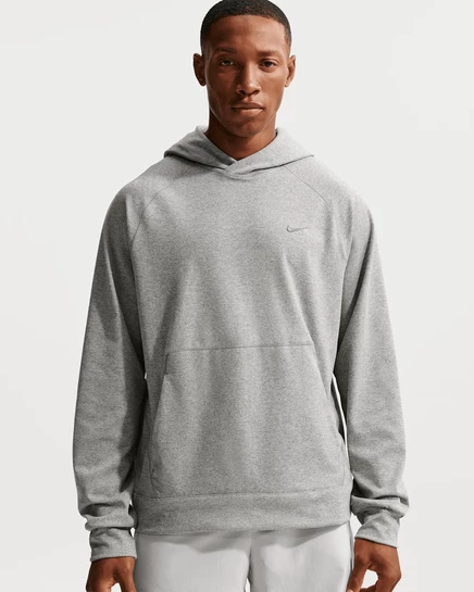 Мужское худи Nike NanoKnit Dri-FIT с UV-защитой, дымчато-серое