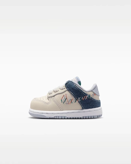 Детские кроссовки Nike Dunk Low, перламутрово-синие