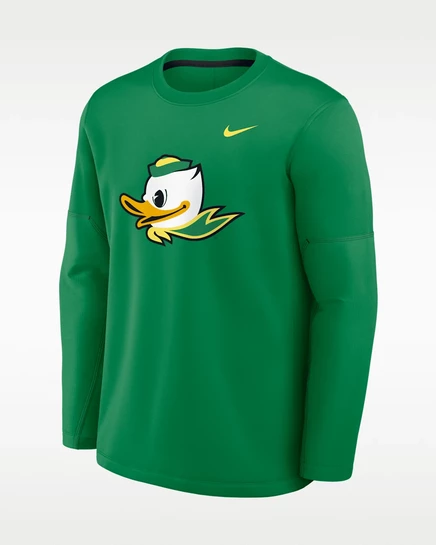 Мужской лонгслив Nike Oregon Sideline, зеленый/черный