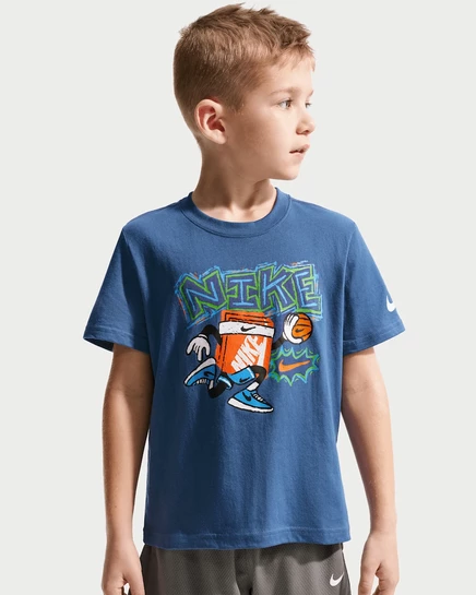 Футболка для мальчиков Nike Chalky Boxy Bball, синяя