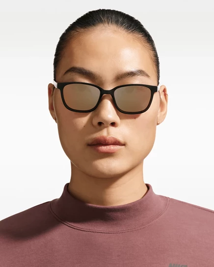 Женские солнцезащитные очки Nike Flash Polarized, антрацит/розовое золото