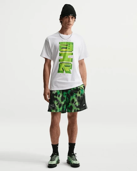 Мужские шорты Nike Air из тафты, зеленые/белые