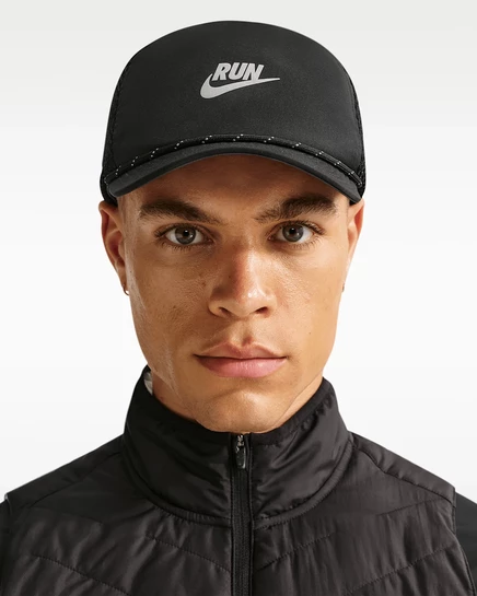 Унисекс кепка Nike Pro Dri-FIT Run, черная/антрацит/серая