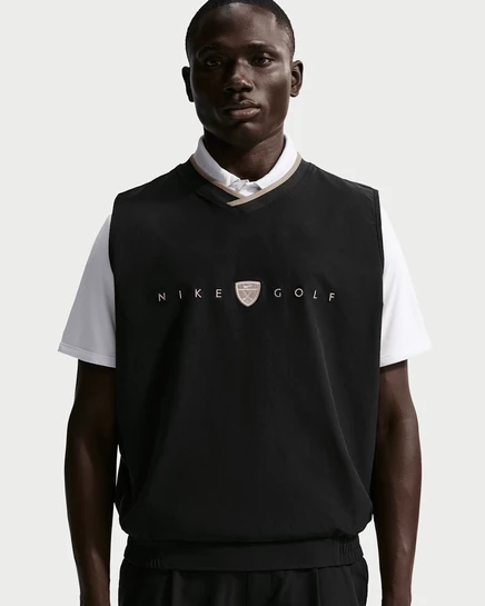 Мужская жилетка Nike Fairway Fresh, черная/слоновая кость