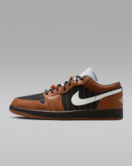 Мужские кроссовки Jordan Air Jordan 1 Low SE, черно-бежевые