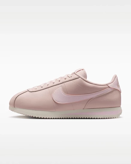 Женские кроссовки Nike Cortez Leather, красно-бежево-розовые