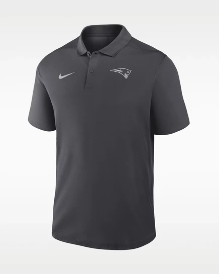 Мужское поло Nike New England Patriots, антрацитовое