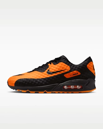 Мужские кроссовки Nike Air Max 90 Premium, ярко-цитрусовый/оранжевый/черный