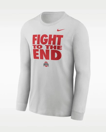 Мужской лонгслив Nike Ohio State Sideline, серый