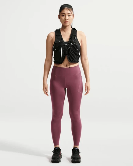 Женские легинсы Nike Swift для бега 7/8, розовые