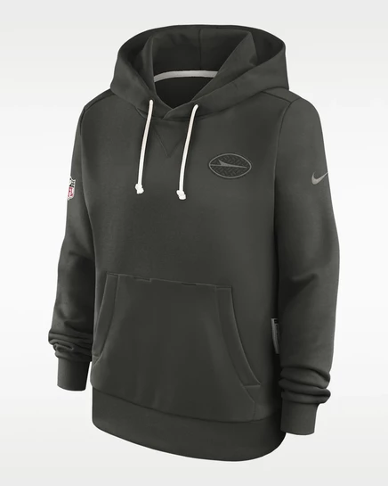 Женское худи Nike Dri‑FIT New York Jets, зеленое
