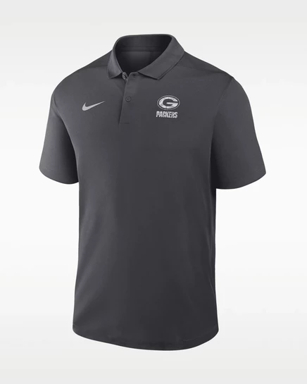 Мужское поло Nike Green Bay Packers, антрацитовое