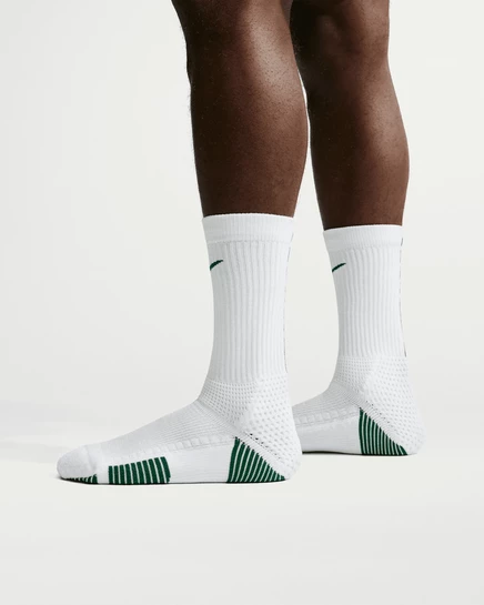 Унисекс носки Nike Elite 2.0 с Dri-FIT, бело-зеленые