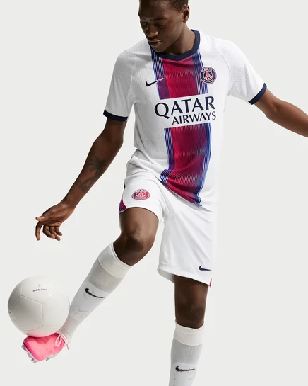 Мужская футбольная футболка Nike Dembélé PSG 2026/27, белая