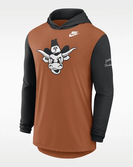 Мужской лонгслив Nike Texas Campus Legacy, терракотовый