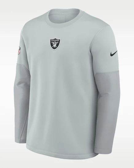 Мужской лонгслив Nike Therma-FIT Raiders, серебристый