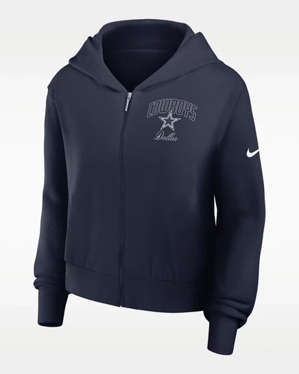 Женское худи Nike Dallas Cowboys Primetime, темно-синее