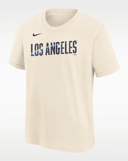 Футболка для мальчиков Nike Los Angeles Dodgers City Connect, натуральная