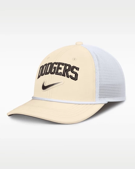 Мужская тракер-кепка Nike Rise Dodgers, натуральная/белая