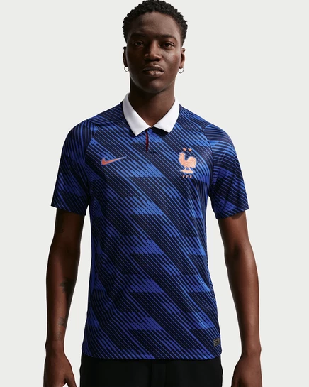 Мужская игровая футболка Nike FFF 2026 Home, сине-белая