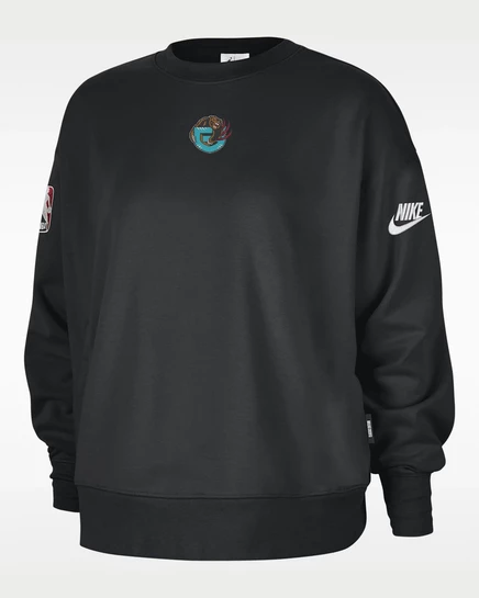 Женский свитшот Nike Memphis Grizzlies Hardwood Classics, черный