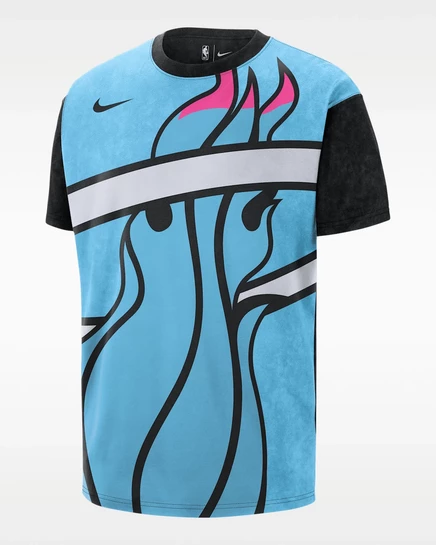 Мужская футболка Nike NBA Max90 Miami Heat City Edition, синяя/черная