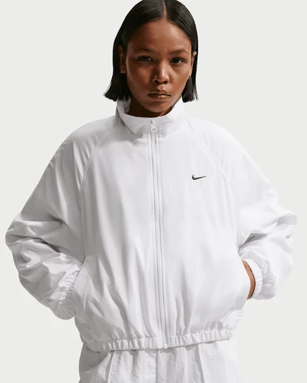 Женская куртка Nike Sportswear UV Track свободного кроя, бело-черная