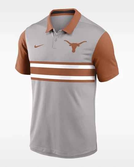 Мужское поло Nike Texas Vapor Dri-FIT, серое