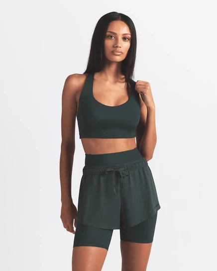 Женский бюстгальтер NikeSKIMS Shine, тёмно-бирюзовый