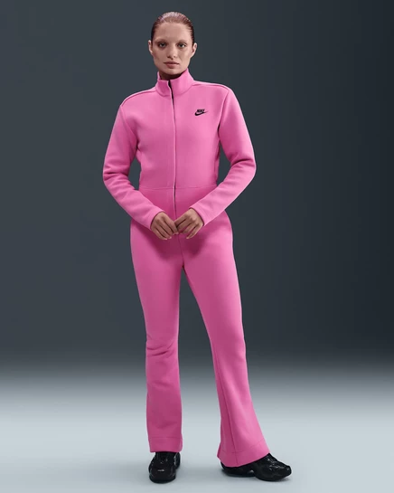 Женский комбинезон Nike Tech Fleece, розово-черный