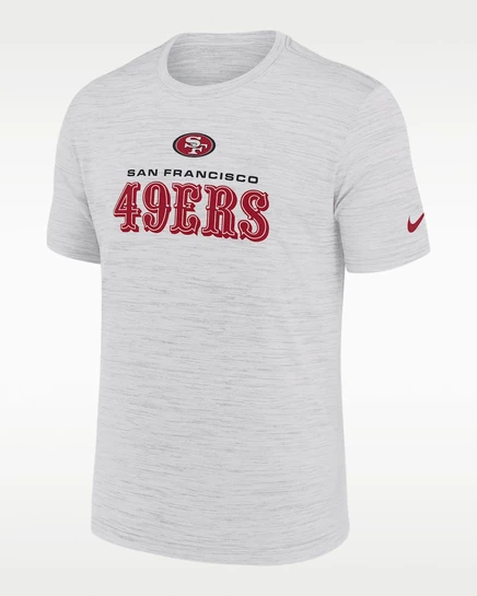 Мужская футболка Nike 49ers Velocity, белая