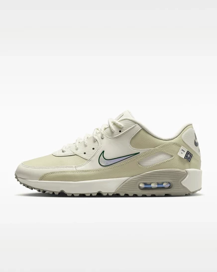 Кроссовки для гольфа Nike Air Max 90 G, зелёно-оливковые