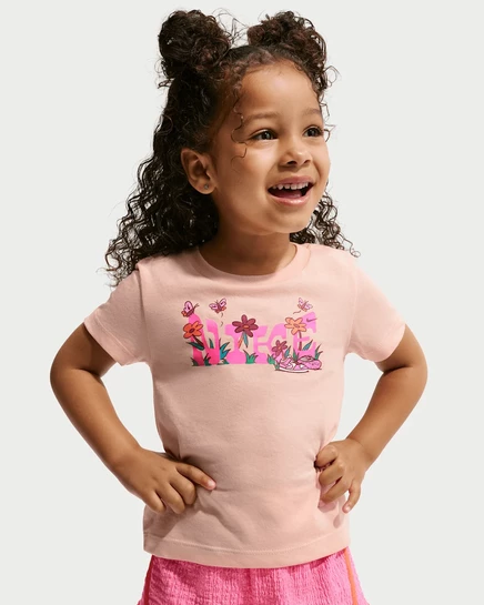 Детская футболка Nike Floral Jersey, оранжевая