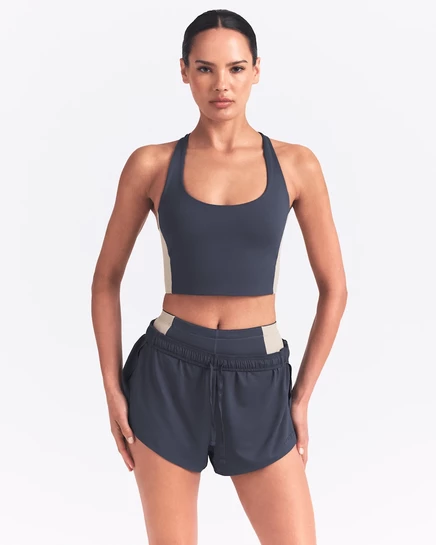 Женский бюстгальтер NikeSKIMS Matte Shine, королевский/песочный