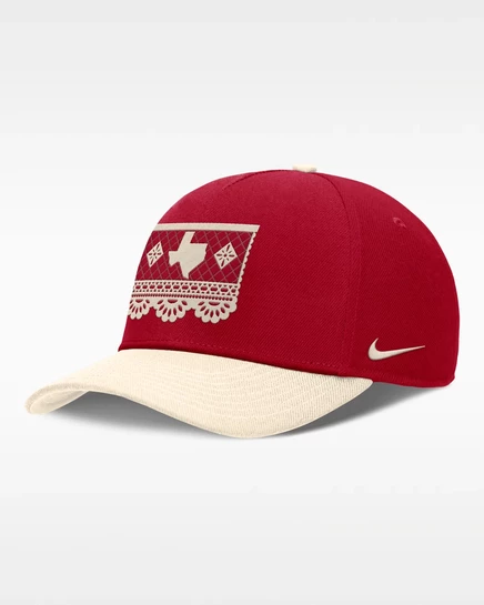 Мужская кепка Nike Texas Rangers Rise, красно-бежевая