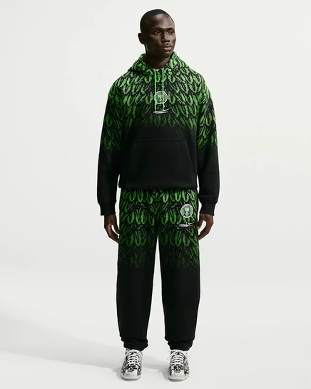 Мужские брюки Nike x Nigeria x Slawn, черно-зелено-белые
