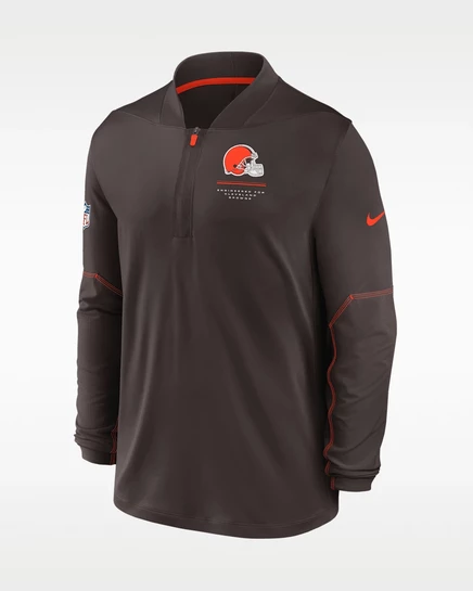 Мужская кофта Nike Cleveland Browns Sideline, коричневая