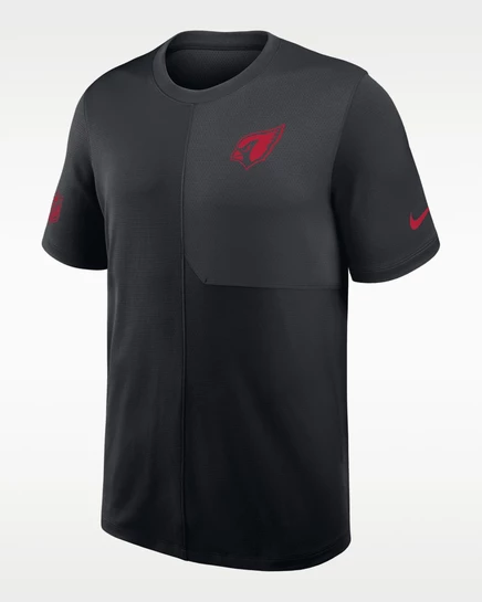 Мужской топ Nike Sideline Coach Arizona Cardinals Dri-FIT, черный