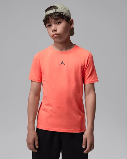 Детская футболка Jordan Dri-FIT Core, яркий манго
