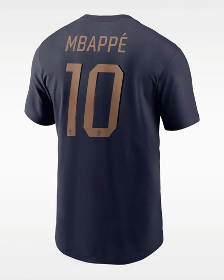 Мужская футболка Nike Kylian Mbappé, темно-синяя