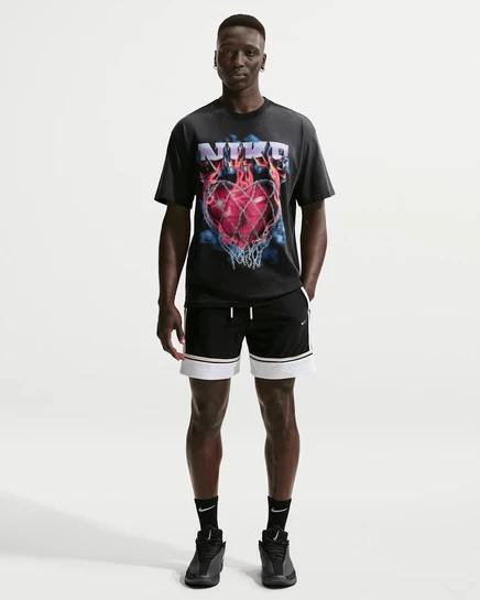 Мужские шорты Nike Standard Issue Dri-FIT 6″, черно-белые